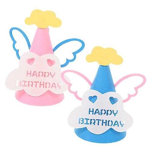 MAGICLULU 2 Stk Filz-geburtstagshut Für Jungen Und Mädchen Partyhüte Cartoon-design Bequeme Kopfbedeckung Für Die Geburtstagsparty MAGICLULU 2 Stk Filz-geburtstagshut Für Jungen Und Mädchen Partyhüte Cartoon-design Bequeme Kopfbedeckung Für Die Geburtstagsparty von MAGICLULU