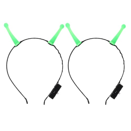MAGICLULU 2St Mädchen Haarzubehör halloween kopfschmuck Stirnbänder Anti-Rutsch-Fußmattenaufkleber Alien-Kopf-Bopper Alien-Haarbänder Cartoon-Stirnband Weihnachtshaarband Plastik Green MAGICLULU 2St Mädchen Haarzubehör halloween kopfschmuck Stirnbänder Anti-Rutsch-Fußmattenaufkleber Alien-Kopf-Bopper Alien-Haarbänder Cartoon-Stirnband Weihnachtshaarband Plastik Green von MAGICLULU