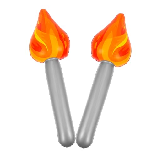 MAGICLULU 2Stücke Aufblasbare Fackeln Aufblasbare Partyfackeln Für Sportspiele Bühnenaufführungen Und Events Performance Requisiten Und Spielzeuge von MAGICLULU
