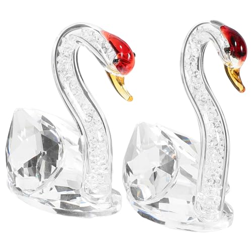 MAGICLULU 2Stücke Kristall Schwan Figuren Ornament Kreative Tischdekoration Für Wohnzimmer Büro Hochzeiten Und Feiern Zur Wohnraumgestaltung Einzigartiges MAGICLULU 2Stücke Kristall Schwan Figuren Ornament Kreative Tischdekoration Für Wohnzimmer Büro Hochzeiten Und Feiern Zur Wohnraumgestaltung Einzigartiges von MAGICLULU