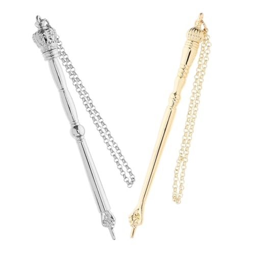 MAGICLULU 2Stücke Metall Torah Zeiger mit Kette für Jüdisches Bibellesen und Dekorationen zur Mitzvah für und Souvenirs zur Kirchenjubiläumsfeier von MAGICLULU