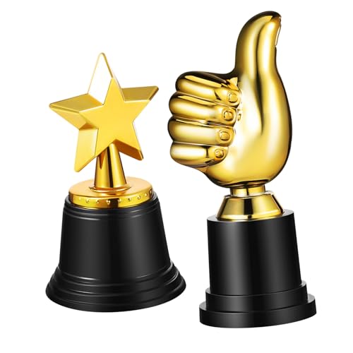 MAGICLULU 2Stücke Trophäenbecher Trophäen für Sport Events Preisverleihungen und Party Dekoration Langlebige Trophäendekoration für Anerkennung und Belohnung von MAGICLULU