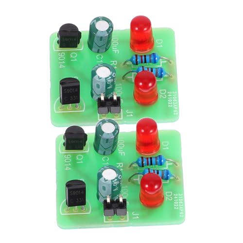 MAGICLULU 2sätze Löt-lernset Für Anfänger Mit Lichtmodul DIY-Elektro-schweißprojekte Oszillationsmodi Für Erwachsene Praktisches Löt-trainingsset Für Schulen Und Experimente von MAGICLULU