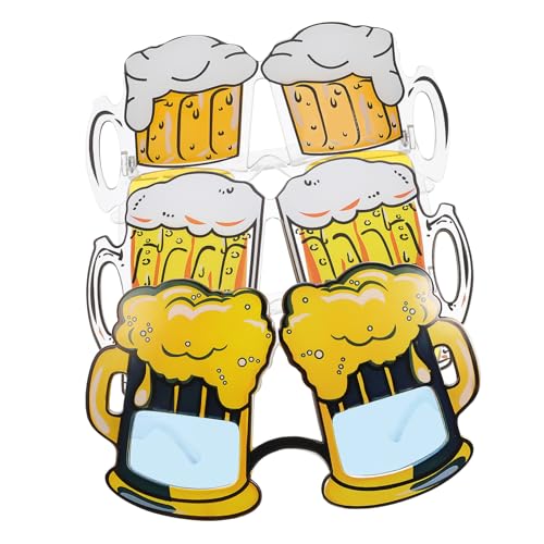 MAGICLULU 3 Paare Dekorative Party Sonnenbrillen Bierglasform Leichtes Abs Plastik Lustige Foto Requisiten für Sommer Strand Hawaii Themen Party Zubehör MAGICLULU 3 Paare Dekorative Party Sonnenbrillen Bierglasform Leichtes Abs Plastik Lustige Foto Requisiten für Sommer Strand Hawaii Themen Party Zubehör von MAGICLULU
