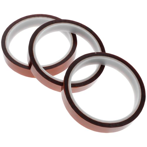 MAGICLULU 3 Rollen Hitzebeständiges Klebeband Sublimationsband für Elektronik Temperaturbeständig für Lötarbeiten Isolierung und Plattenmaskierung von MAGICLULU