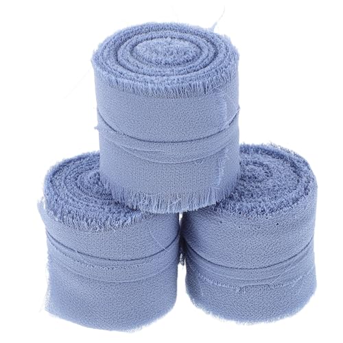 MAGICLULU 3 Rollen Schleife Partyband Chiffonband zum Verpacken von Geschenken Geschenkband zum Basteln Bänder für die Hochzeit Packband vorhanden Bänder für Handwerk extra breites Band Blau MAGICLULU 3 Rollen Schleife Partyband Chiffonband zum Verpacken von Geschenken Geschenkband zum Basteln Bänder für die Hochzeit Packband vorhanden Bänder für Handwerk extra breites Band Blau von MAGICLULU