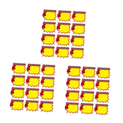 MAGICLULU 3 Sätze Preis Schild Einzelhandelsetiketten Etiketten -tags Leere Zeichen Verkaufsschilder Für Einzelhandelsgeschäfte Einzelhandelsverkaufsetiketten Weißer Karton 50 Stück * 3 von MAGICLULU