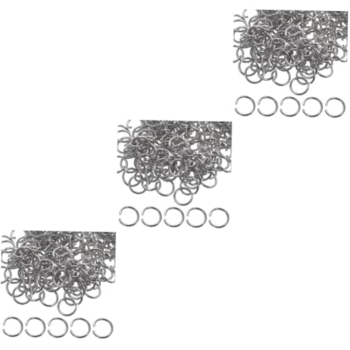 MAGICLULU 3 Sätze Rostfreier Stahlöffnungsring Sprungringe Machen Schließungen Schmuck Schlüssel Offene Biegeringe Aus Edelstahl Mehrzweck-biegeringe Silver 200 Stück * 3 MAGICLULU 3 Sätze Rostfreier Stahlöffnungsring Sprungringe Machen Schließungen Schmuck Schlüssel Offene Biegeringe Aus Edelstahl Mehrzweck-biegeringe Silver 200 Stück * 3 von MAGICLULU