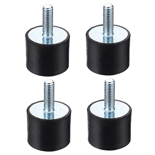 MAGICLULU 3 Sätze Stoßdämpfende Gummiauflage Schwingungsdämpfer Schwingungsdämpfer Luftkompressor Absorberbolzen Gummihalterungen Schwingungsisolatoren Schwarzer 4 Stück * 3 von MAGICLULU