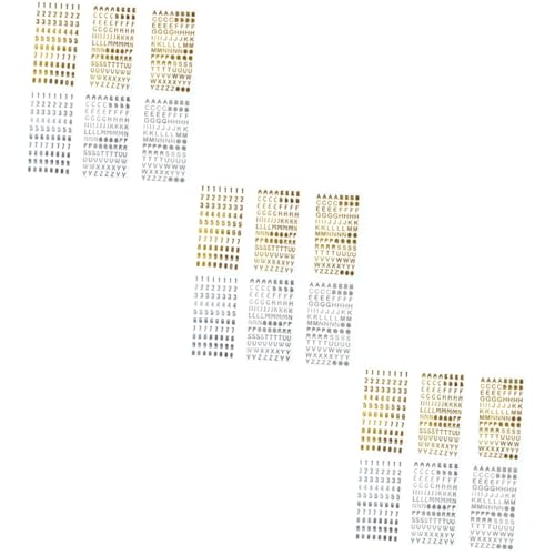 MAGICLULU 3 Sätze Teiliges Dekorative Aufkleber Mit Goldener Und Silberner Prägung Selbstklebende Zahlen Und Buchstabensticker Für Diy Scrapbooking Tagebuch Fotoalbum Und 6 Stücke * 3 MAGICLULU 3 Sätze Teiliges Dekorative Aufkleber Mit Goldener Und Silberner Prägung Selbstklebende Zahlen Und Buchstabensticker Für Diy Scrapbooking Tagebuch Fotoalbum Und 6 Stücke * 3 von MAGICLULU