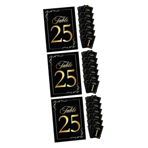 MAGICLULU 3 Sätze Tischkarte Digitale Karte Hochzeiten Tischkarten Rustikal Tischnummern Hochzeit Ort Hochzeitstischnummern Karten Mit Tischnummern Hochzeitsnummern Papierstau 30 Stück * 3 von MAGICLULU