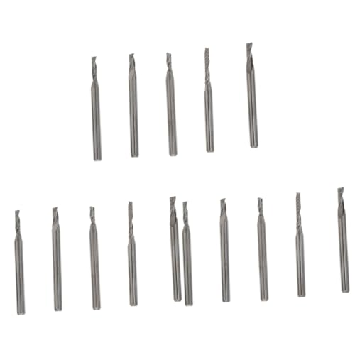 MAGICLULU 3 Sätze Wolfram Stahl Fräser Mahlen Holzbearbeitung Werkzeug Fräser Gravieren Cnc Cutter Bits Gravurfräser Stahlfräser Gravierfräser Cnc-fräser Schaftfräser Silber von MAGICLULU