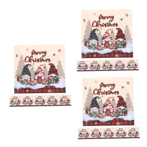 MAGICLULU 3 Sätze Zwergkarierte Serviette Servietten Für Weihnachten Cartoon-muster-servietten Frohe Weihnachten Servietten Tischdekorationen Servietten Bedrucken Papier 20 Stück * 3 MAGICLULU 3 Sätze Zwergkarierte Serviette Servietten Für Weihnachten Cartoon-muster-servietten Frohe Weihnachten Servietten Tischdekorationen Servietten Bedrucken Papier 20 Stück * 3 von MAGICLULU