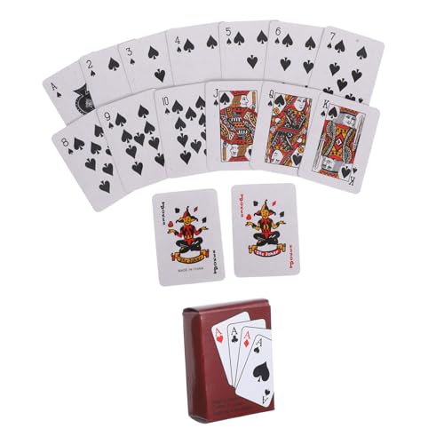 MAGICLULU 3 Satz Mini Spielkarten Kompakte Pokerkarten für Reisen und Partys Vielseitiges Kartenspiel für Festivals Handliche Tischkarten Kreatives für Erwachsene von MAGICLULU