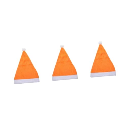MAGICLULU 3 Stck Weihnachtsmannmütze Orange Plüsch Kurzflorig Erwachsene Weihnachtsdeko Partyhut Karneval Verkleidung Xmas Festival MAGICLULU 3 Stck Weihnachtsmannmütze Orange Plüsch Kurzflorig Erwachsene Weihnachtsdeko Partyhut Karneval Verkleidung Xmas Festival von MAGICLULU