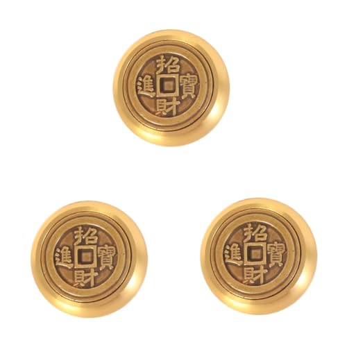 MAGICLULU 3 Stck. Glücksbringer Desktop-Messingwaren aus der Vintage-Sammlung verheißungsvoller Schmuck verheißungsvolles Gadget Kalligraphie-Schmuck Golden von MAGICLULU