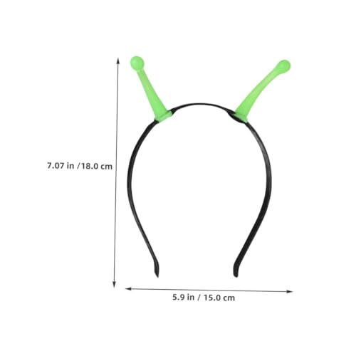 MAGICLULU 3 Stück Leuchtendes Antennen-Stirnband Nachtleuchtende Flexible Kopfbedeckung mit Spielerischem Mars-design Geeignet für Halloween Karneval Cosplay und Party von MAGICLULU