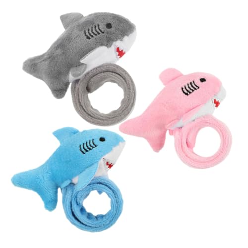 MAGICLULU 3 Stück Plüsch Hai Slap Armbänder für Flauschige Handgelenkbänder Blau und Partygeschenk und Schulpreis für Spaßiges für Kinderpartys MAGICLULU 3 Stück Plüsch Hai Slap Armbänder für Flauschige Handgelenkbänder Blau und Partygeschenk und Schulpreis für Spaßiges für Kinderpartys von MAGICLULU