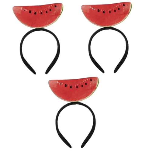 MAGICLULU 3 Stück Wassermelonen Stirnband Haarschmuck Haarbänder Foto Requisiten Haargummi Party Stirnbänder Kostümzubehör Erwachsene Wassermelonen Partydekorationen von MAGICLULU