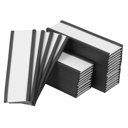 MAGICLULU 30 Stück Etikettenhalter Schubladenetiketten magnetische Mülleimer-Etiketten Schranketiketten magnetische Regaletiketten Magnetischer Schließfach-Organizer Magnetetiketten Gummi von MAGICLULU