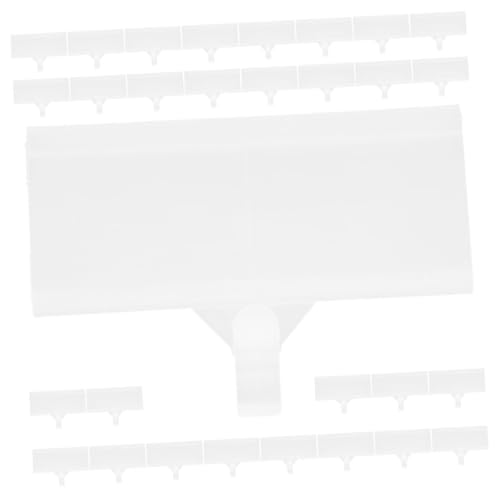 MAGICLULU 30 Stück Etikettenstreifen Für Regale Einzelhandelsschilder Regaletiketten Zum Klemmen Tragbare Supermarkt Etiketten Schilderdisplays Schüsselschild Clip Displayschild Mit von MAGICLULU
