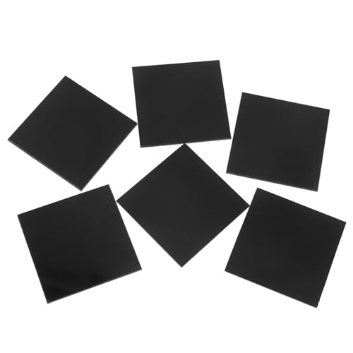 MAGICLULU 30 Stück Schwarze Acrylplatten Dicke Leere Zeichenplatten für Kreative Diy Projekte Malerei Handwerk Bastelbedarf von MAGICLULU