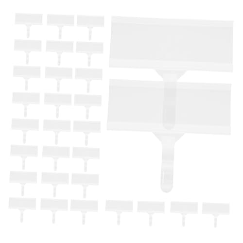 MAGICLULU 30 Stück Transparente Preisschilder für Regale Wiederverwendbare mit Clip Design für Supermarkt und Einzelhandel für Flexible Preisgestaltung und Einfache Installation von MAGICLULU