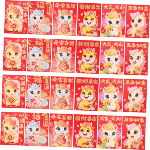 MAGICLULU 300 Stück Rote Umschläge Jahr Des Pferdes Kreative Hongbao mit Prägung für Chinesisches Neujahr Hochzeit Umschläge Festliche Geldgeschenke Lunar Year Party MAGICLULU 300 Stück Rote Umschläge Jahr Des Pferdes Kreative Hongbao mit Prägung für Chinesisches Neujahr Hochzeit Umschläge Festliche Geldgeschenke Lunar Year Party von MAGICLULU