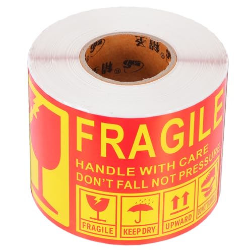 MAGICLULU 300 Stück Zerbrechliche Logo Aufkleber Zerbrechliche Kartonetiketten Zerbrechliche Klebeaufkleber Packband Selbstklebende Pflegeetiketten Zerbrechliches Klebeband Für Den MAGICLULU 300 Stück Zerbrechliche Logo Aufkleber Zerbrechliche Kartonetiketten Zerbrechliche Klebeaufkleber Packband Selbstklebende Pflegeetiketten Zerbrechliches Klebeband Für Den von MAGICLULU