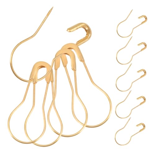 MAGICLULU 300Stücke Calabash Safety Decorative Brooches For Clothing Metal Clothing Fasteners For DIY Projects And Fashion Accessories von MAGICLULU