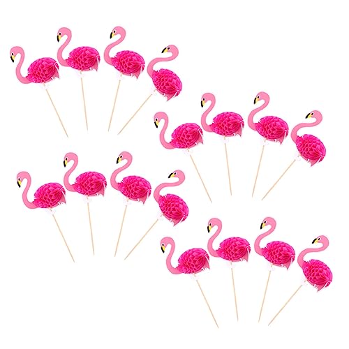 MAGICLULU 30St Flamingo-Kuchen-Einsatz Obstkuchen tropische Cupcake-Topper funkelnd hawaii party dekoration hawaii geburtstagsdeko Zubehör für Partykuchen Kuchendekorationen Holz Rosy MAGICLULU 30St Flamingo-Kuchen-Einsatz Obstkuchen tropische Cupcake-Topper funkelnd hawaii party dekoration hawaii geburtstagsdeko Zubehör für Partykuchen Kuchendekorationen Holz Rosy von MAGICLULU