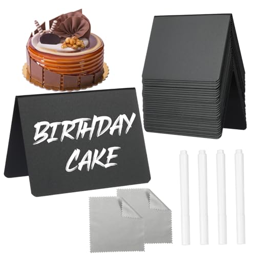 MAGICLULU 30Stücke Mini Kreidetafeln mit Stiften Mikrofasertüchern Wiederverwendbare Kleine Beschreibbare Schilder für Zuhause Büro für Beschriftungen MAGICLULU 30Stücke Mini Kreidetafeln mit Stiften Mikrofasertüchern Wiederverwendbare Kleine Beschreibbare Schilder für Zuhause Büro für Beschriftungen von MAGICLULU