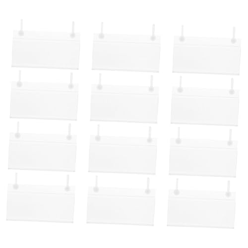 MAGICLULU 30Stücke Transparente Etikettenhalter für Abnehmbare Korb Etiketten für Supermärkte Einfaches Einlegen von Preisschildern Drahtregalen Aufbewahrungsboxen von MAGICLULU