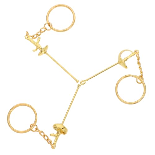 MAGICLULU 3St Fechten Schlüsselanhänger goldener Schlüsselanhänger Stecknadel Schlüsselbund mit Reißverschluss Ringe schlüsselring coole Schlüsselanhänger Schlüsselanhänger-Anhänger Metall MAGICLULU 3St Fechten Schlüsselanhänger goldener Schlüsselanhänger Stecknadel Schlüsselbund mit Reißverschluss Ringe schlüsselring coole Schlüsselanhänger Schlüsselanhänger-Anhänger Metall von MAGICLULU