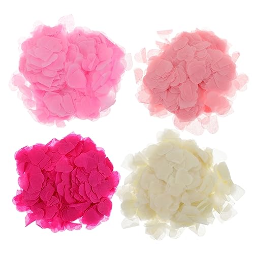 MAGICLULU Herzförmiges Konfetti Für Hochzeitsfeiern 4 Packungen Seidenpapier Streudekorationen Für Feiern MAGICLULU Herzförmiges Konfetti Für Hochzeitsfeiern 4 Packungen Seidenpapier Streudekorationen Für Feiern von MAGICLULU