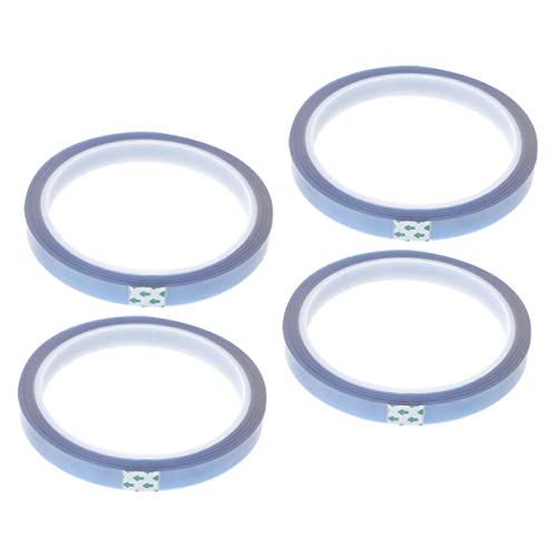 MAGICLULU 4 Rollen Blaues Klebeband Hochtemperatur Klebeband für Sublimationstransfer Hitzebeständig für DIY Projekte Oberflächenschutz von MAGICLULU