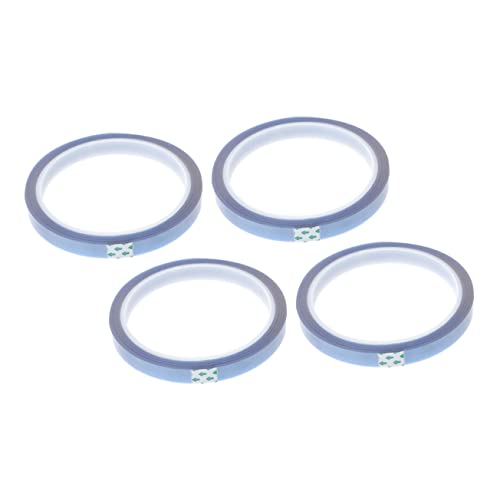 MAGICLULU 4 Rollen Hochtemperatur Wärmeband für Sublimationsdruck Hitzebeständiges Klebeband für DIY Projekte Transferanwendungen Rückstandsfrei Tragbar von MAGICLULU