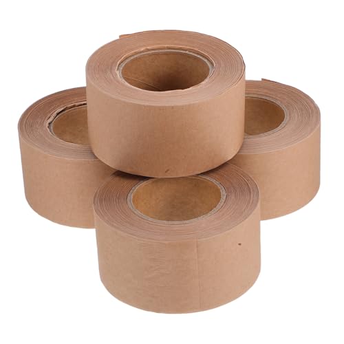 MAGICLULU 4 Rollen Wasseraktiviertes Klebeband Beschriftbar für Versand und Umzug pro Rolle Temperaturbeständig Naturpapier Selbstklebend MAGICLULU 4 Rollen Wasseraktiviertes Klebeband Beschriftbar für Versand und Umzug pro Rolle Temperaturbeständig Naturpapier Selbstklebend von MAGICLULU