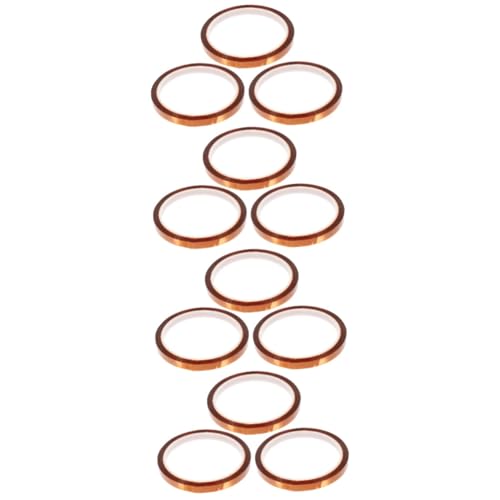 MAGICLULU 4 Sätze Hochtemperatur Klebeband Isolierband Für Temperaturbeständigkeit Für Schattierung Schweißen Pcb Druck Haushaltsisolierband Hochwertige Thermische Isolierung 3 Rollen * 4 von MAGICLULU