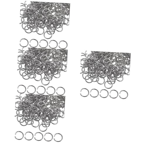 MAGICLULU 4 Sätze Öffnungsringe Robuste Jump Ringe Für Schmuckherstellung Für Armbänder Und Diy Projekte 200 Stück * 4 von MAGICLULU
