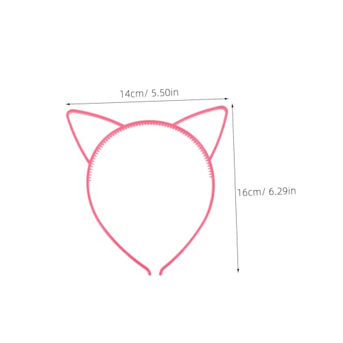 MAGICLULU 4 Stück Bunte Kunststoff Katzenohren Haarreifen für Frauen Mädchen und Kleinkinder Leichter Bequemer Sitz Verspieltes Design für Alltag Party Halloween und von MAGICLULU