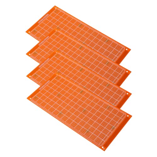 MAGICLULU 4 Stück Lochrasterplatten für Diy Elektronikprojekte Doppelseitige Pcb Leiterplatte zum Löten für Prototyping und Experimentieren von MAGICLULU
