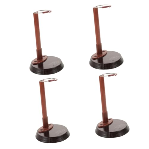 MAGICLULU 4 Stück Puppenständer aus Verstellbar für Figuren Puppen Stabiler Sockel Höhe für Sammler DIY Projekte Elegantes Design für Ansprechende Präsentation von MAGICLULU