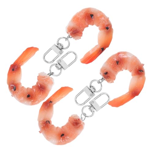 MAGICLULU 4 Stück Realistische Shrimp Schlüsselanhänger Lebensmitteldesign für Taschen Schlüssel und Kreative Partygeschenke Detailgetreue Imitation MAGICLULU 4 Stück Realistische Shrimp Schlüsselanhänger Lebensmitteldesign für Taschen Schlüssel und Kreative Partygeschenke Detailgetreue Imitation von MAGICLULU
