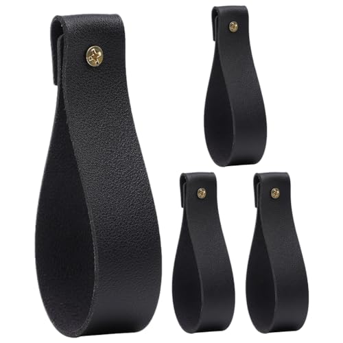 MAGICLULU 4 Stück Schlafzimmer Bedroom gardinenstangenhalter aus Leder Boho-Vorhang Boho-Vorhänge Schwarze Kleiderbügel Gardinenstangenriemen aus Leder zum Aufhängen Wandlederhaken Schnüren MAGICLULU 4 Stück Schlafzimmer Bedroom gardinenstangenhalter aus Leder Boho-Vorhang Boho-Vorhänge Schwarze Kleiderbügel Gardinenstangenriemen aus Leder zum Aufhängen Wandlederhaken Schnüren von MAGICLULU