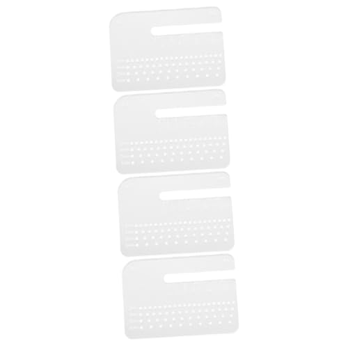MAGICLULU 4 Stück Stanzhilfsplatte für Ledernähte stechender Lochplatte aus Leder Heftstanzhilfsplatte Lochschläge Schlaghilfeplatte Gürtelschlag Stanzwerkzeug für Ledernähte Acryl MAGICLULU 4 Stück Stanzhilfsplatte für Ledernähte stechender Lochplatte aus Leder Heftstanzhilfsplatte Lochschläge Schlaghilfeplatte Gürtelschlag Stanzwerkzeug für Ledernähte Acryl von MAGICLULU