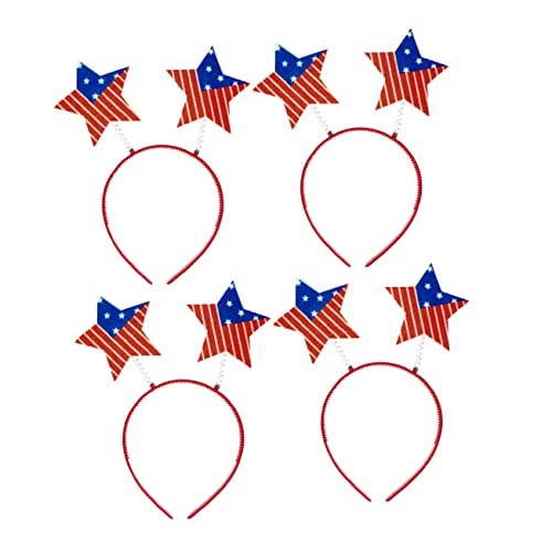 MAGICLULU 4 Stück Sternen Haarband für Unabhängigkeitstag Kopfschmuck Rutschfestes Design für Patriotische Feiern und Partys für Jungen und Mädchen MAGICLULU 4 Stück Sternen Haarband für Unabhängigkeitstag Kopfschmuck Rutschfestes Design für Patriotische Feiern und Partys für Jungen und Mädchen von MAGICLULU