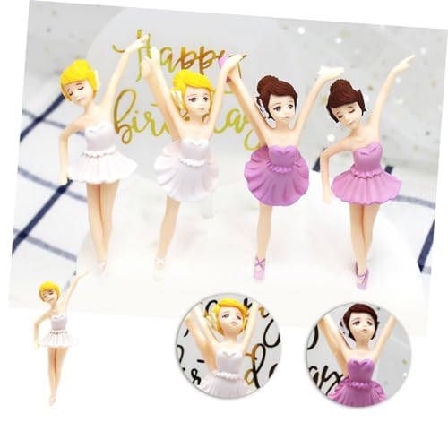MAGICLULU 4 Stück Teiliges Ballerina Cake Topper Weiß Geburtstagstorte Dekoration mit Niedlichen Balletttänzer Figuren Party Backzubehör für Kindergeburtstag und Tanzmottoparty MAGICLULU 4 Stück Teiliges Ballerina Cake Topper Weiß Geburtstagstorte Dekoration mit Niedlichen Balletttänzer Figuren Party Backzubehör für Kindergeburtstag und Tanzmottoparty von MAGICLULU