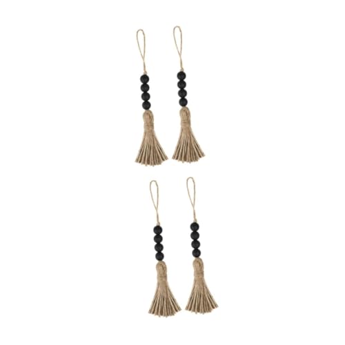 MAGICLULU 4 Stück Teiliges Holzperlen Türgriff Dekoration mit Handgefertigten Quasten Natürliche Holzanhänger Ländlicher Stil Vielseitig für Wand Vase und Schreibtisch Langlebig und MAGICLULU 4 Stück Teiliges Holzperlen Türgriff Dekoration mit Handgefertigten Quasten Natürliche Holzanhänger Ländlicher Stil Vielseitig für Wand Vase und Schreibtisch Langlebig und von MAGICLULU