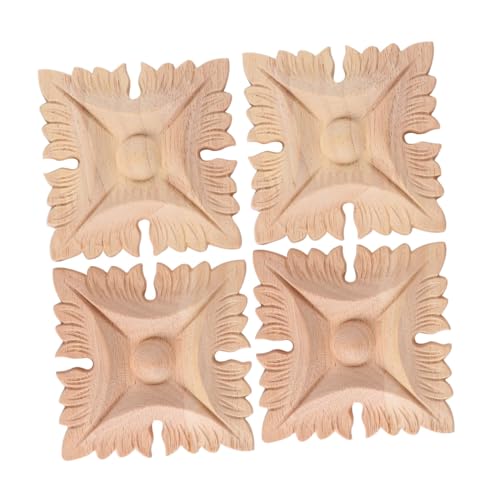 MAGICLULU 4 Stück Teiliges Holzschnitzerei Türdekor Vintage Holzornamente Möbelapplikationen Selbstklebend Langlebig für Türen Schränke Wohnkultur MAGICLULU 4 Stück Teiliges Holzschnitzerei Türdekor Vintage Holzornamente Möbelapplikationen Selbstklebend Langlebig für Türen Schränke Wohnkultur von MAGICLULU